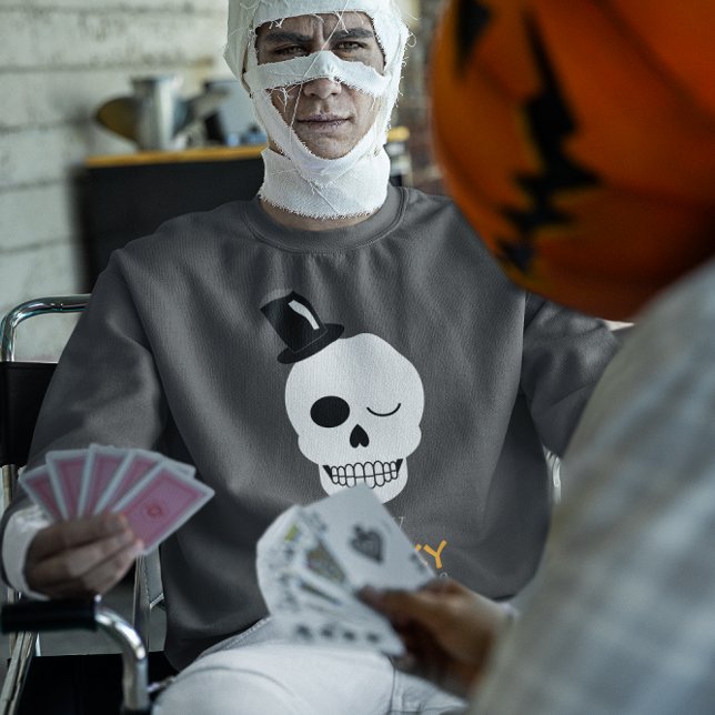 Sweatshirt Restez Éffrayant Mes amis Chemise de crâne Gentlem (Créateur téléchargé)