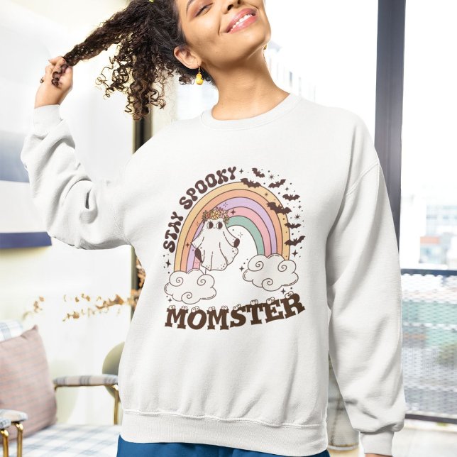 Sweatshirt Restez Éffrayant Momster Eyeballs Halloween (Créateur téléchargé)