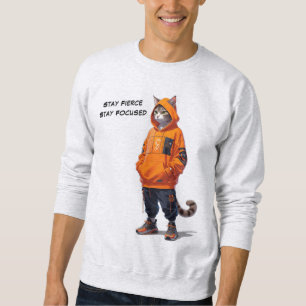 Sweatshirt Restez Féroce, Restez Concentré - Personnalisable