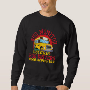 Sweatshirt Retour À L'École Bus Aide Appréciation École Bus M