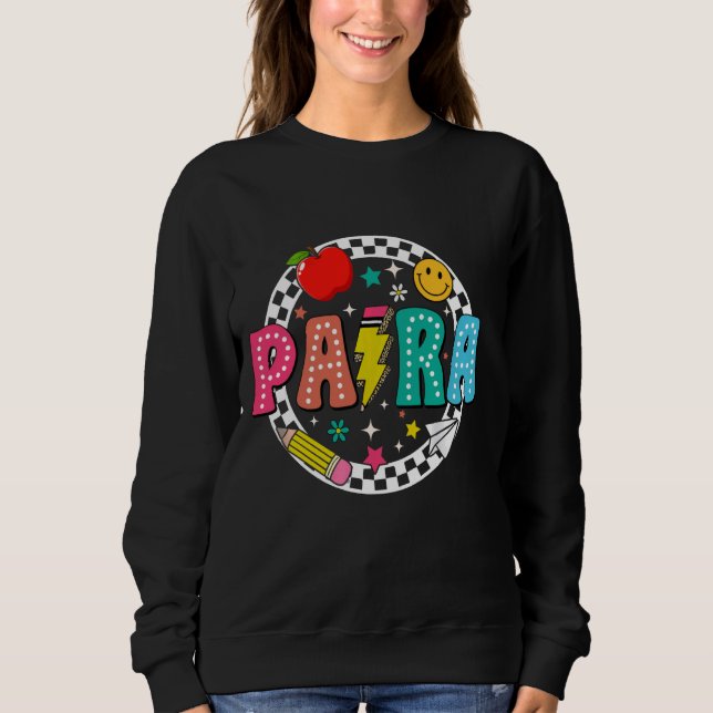 Sweatshirt Retour À L'École Para Pour Hommes, Femmes Enseigna (Devant)
