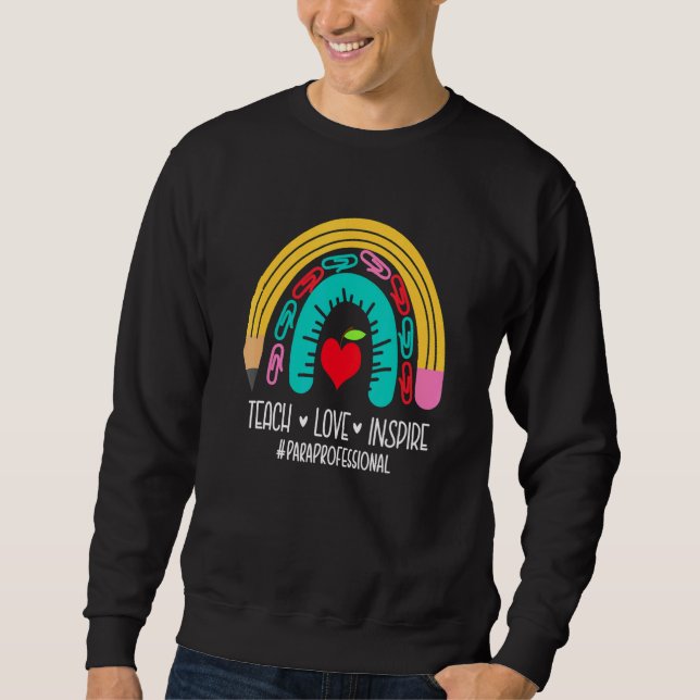 Sweatshirt Retour À L'École Paraprofessionnel Pour Les Étudia (Devant)