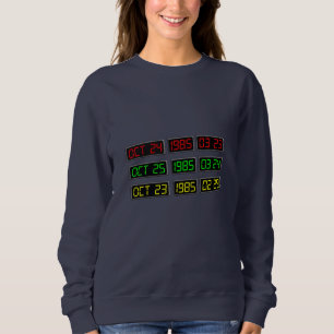 Sweatshirt Retour aux années 80 par Time Travel Machine
