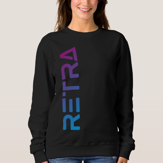 Sweatshirt Retra dégradant féminin (Devant)