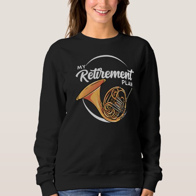 Sweatshirt Retraite Du Joueur De La Corne Française (Devant)