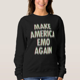 Sweatshirt Retraité Emo Kid Sad Music Goth Punk Scène Gothiqu