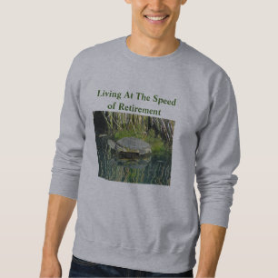 Sweatshirt Retraite Humour Lac Tortue Photo Nature Faune