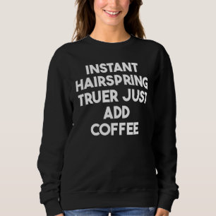 Sweatshirt Rétreint instantané de ressort spiralé, ajoutez si