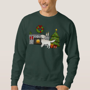 Sweatshirt Retriever De Crème Dorée Anglaise Dans Une Salle D