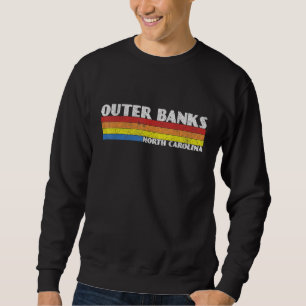 Sweatshirt Retro 80s Caroline du Nord NC Souvenir Banques ext