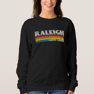 Sweatshirt Rétro 80s Caroline du Nord NC Souvenir Raleigh