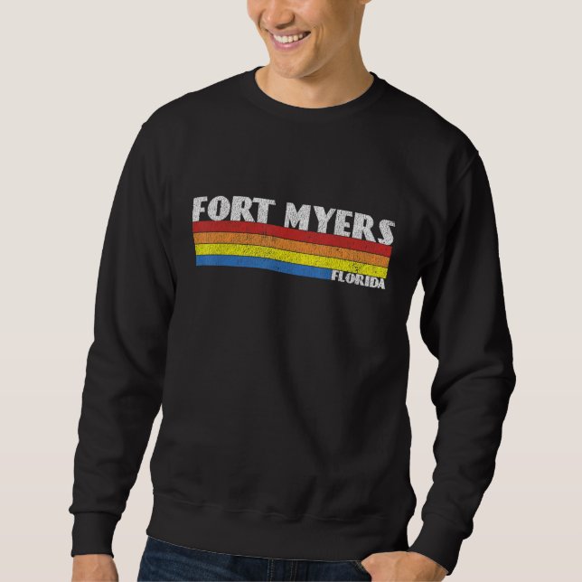 Sweatshirt Retro 80s Fort Myers Florida FL Souvenir (Devant)