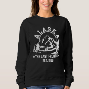 Sweatshirt Rétro Alaska Montagne Rétro Alaska Randonnée La De