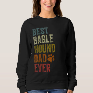 Sweatshirt Retro Best Bagle Hound Dad Ever Dog Papa Father's 