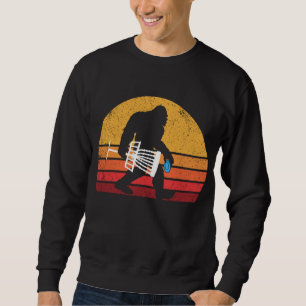 Sweatshirt Rétro Bigfoot Disque Golf 80 Sasquatch Disque Go