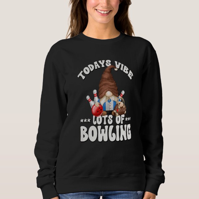 Sweatshirt Retro Bowler Dit Gnome Grandpa Pour Hommes Et Bowl (Devant)