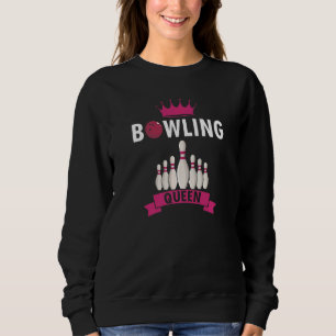 Sweatshirt Retro Bowling QUEEN Awesome Bowler présent