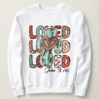 Sweatshirt Retro Christian Cross Aimé Jean 3:16
