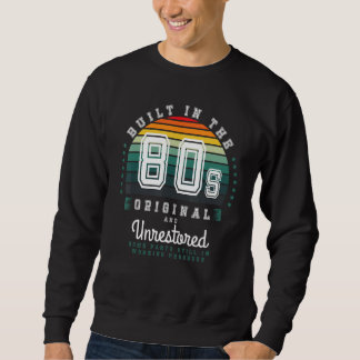 Sweatshirt Rétro Construit Dans Les Années 80 Original Et Non