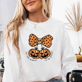 Sweatshirt Retro Coquette "C'est la saison d'être Éffrayant"