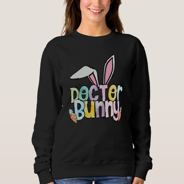 Sweatshirt Retro Doctor Bunny Easter Eggs Doctor Easter 2023 (Devant)