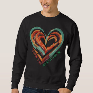 Sweatshirt Rétro en forme de coeur