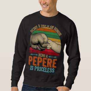 Sweatshirt Rétro Être Un Père Est Un Honneur Être Un Pape Est