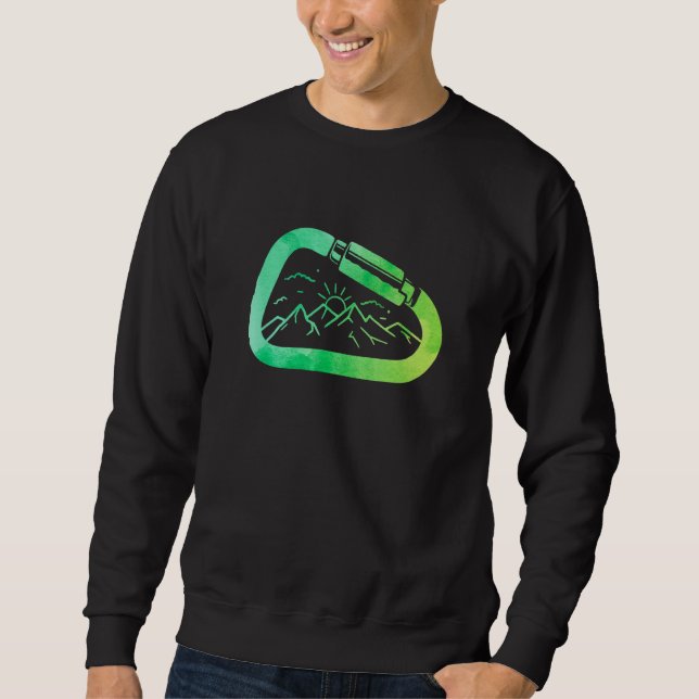 Sweatshirt Retro Graphic Climbing Bouldering Rock Climber Mou (Devant)