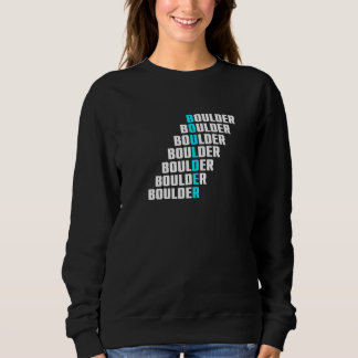 Sweatshirt Retro Graphic Climbing Bouldering Rock Climber Mou