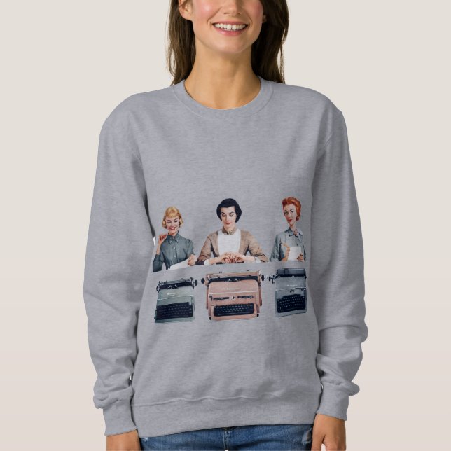 Sweatshirt Retro Happy Administrative Professionals Day  (Devant)