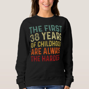 Sweatshirt Retro Hommes de 38 ans, 38e anniversaire