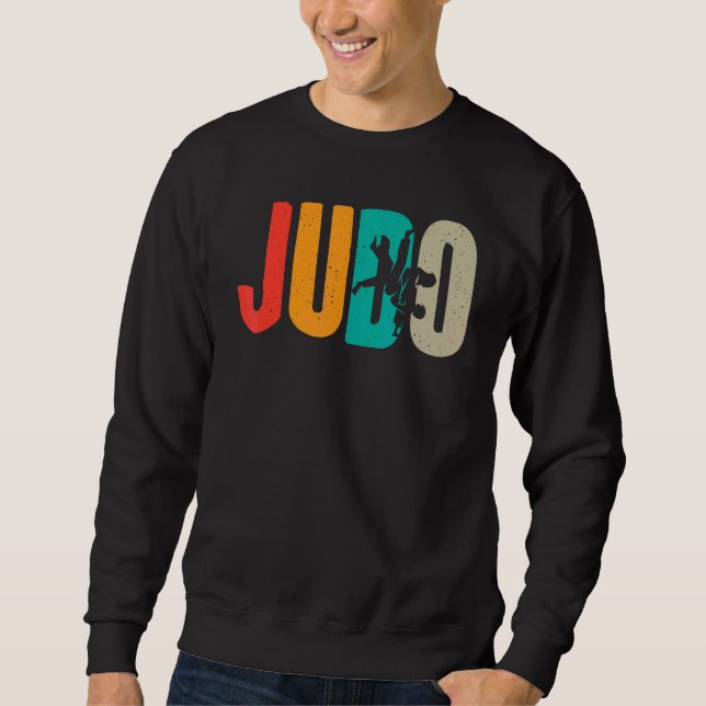 Sweatshirt Retro Judo Vintage Judo (Devant)