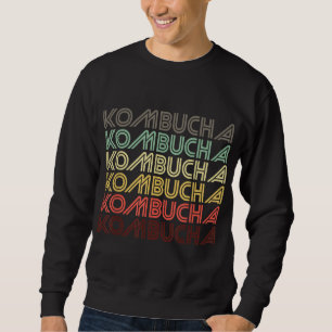 Sweatshirt Retro Kombucha Hippie Vintage saine boisson soutie