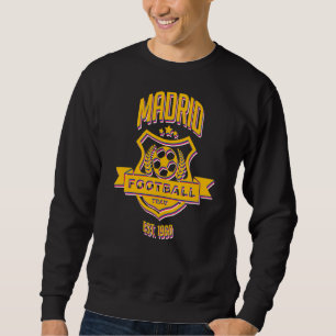 Sweatshirt Retro Madrid Espagne Gameday Sport Real Fan de foo