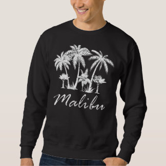Sweatshirt Retro Malibu CA Californie Malibu Souvenir Palm Tr