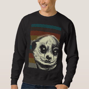 Sweatshirt Retro Meerkat