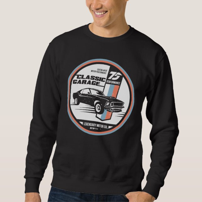 Sweatshirt Retro Muscle Voiture Revival Tee (Devant)