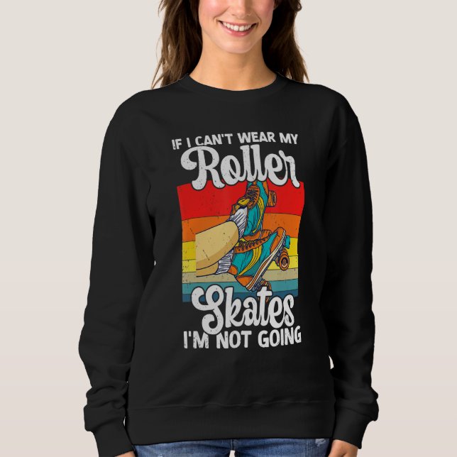 Sweatshirt Retro Rollerskates 80's Derby Roller Skating for T (Devant)