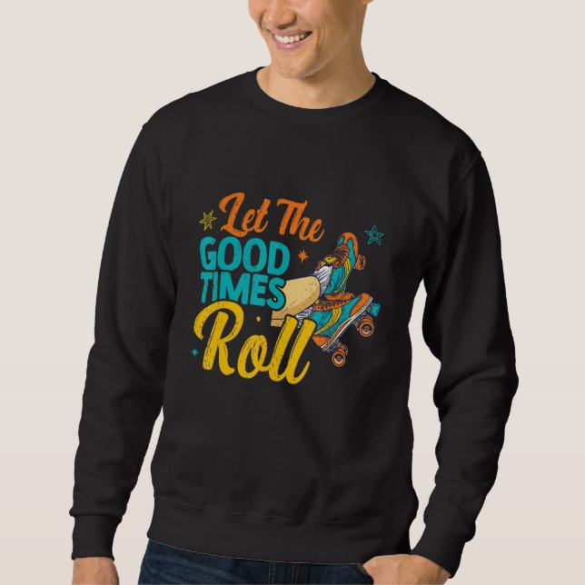 Sweatshirt Retro Rollerskates 80's Derby Roller Skating for T (Devant)