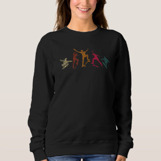 Sweatshirt Retro Skateboarder Skateboard Skateboard Skateboar