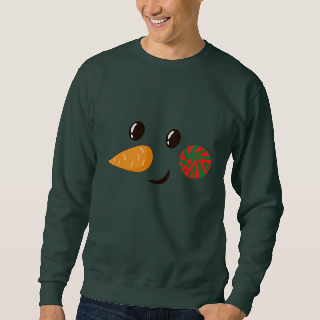 Sweatshirt  Retro Snowman Men's  (Devant)