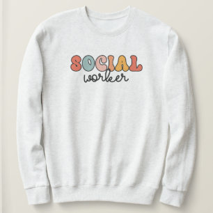 Sweatshirt Rétro Social Worker