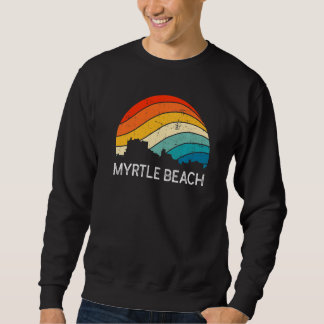 Sweatshirt Retro South Carolina City Myrtle Beach Skyline Vin