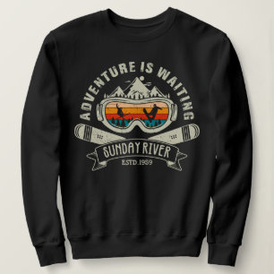 Sweatshirt Retro Sunday River Ski Adventure
