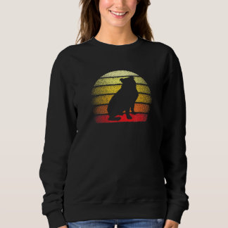 Sweatshirt Retro Sunset Anglais Bulldog Chien Conception du t
