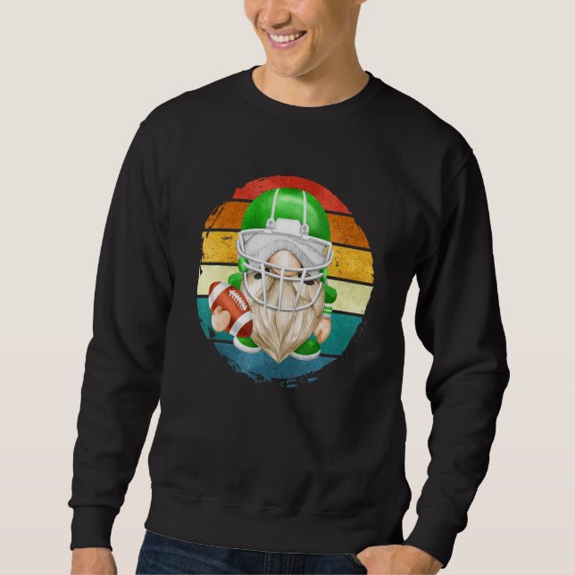 Sweatshirt Retro Sunset For Football Dad  American Football G (Devant)