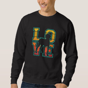 Sweatshirt Retro Sunset I Love My Vizsla Dog Theme Design