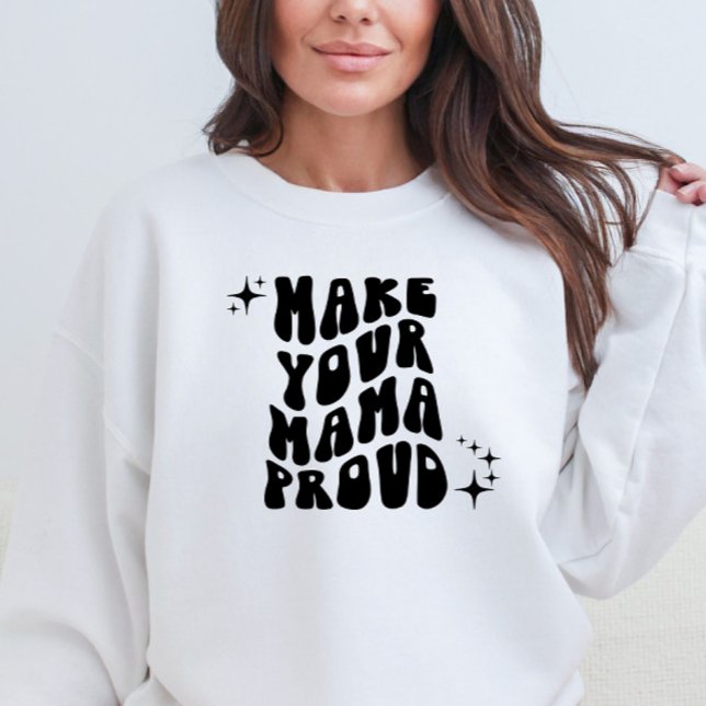 Sweatshirt Retro Super Fier ta maman (Créateur téléchargé)