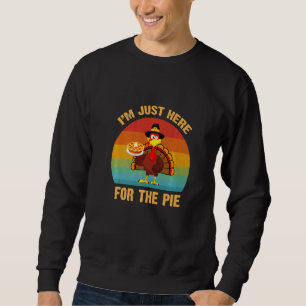 Sweatshirt Retro Turquie tenir la tarte Citrouille Je suis ju