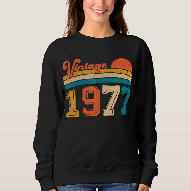 Sweatshirt Retro Vintage 1977 (Devant)